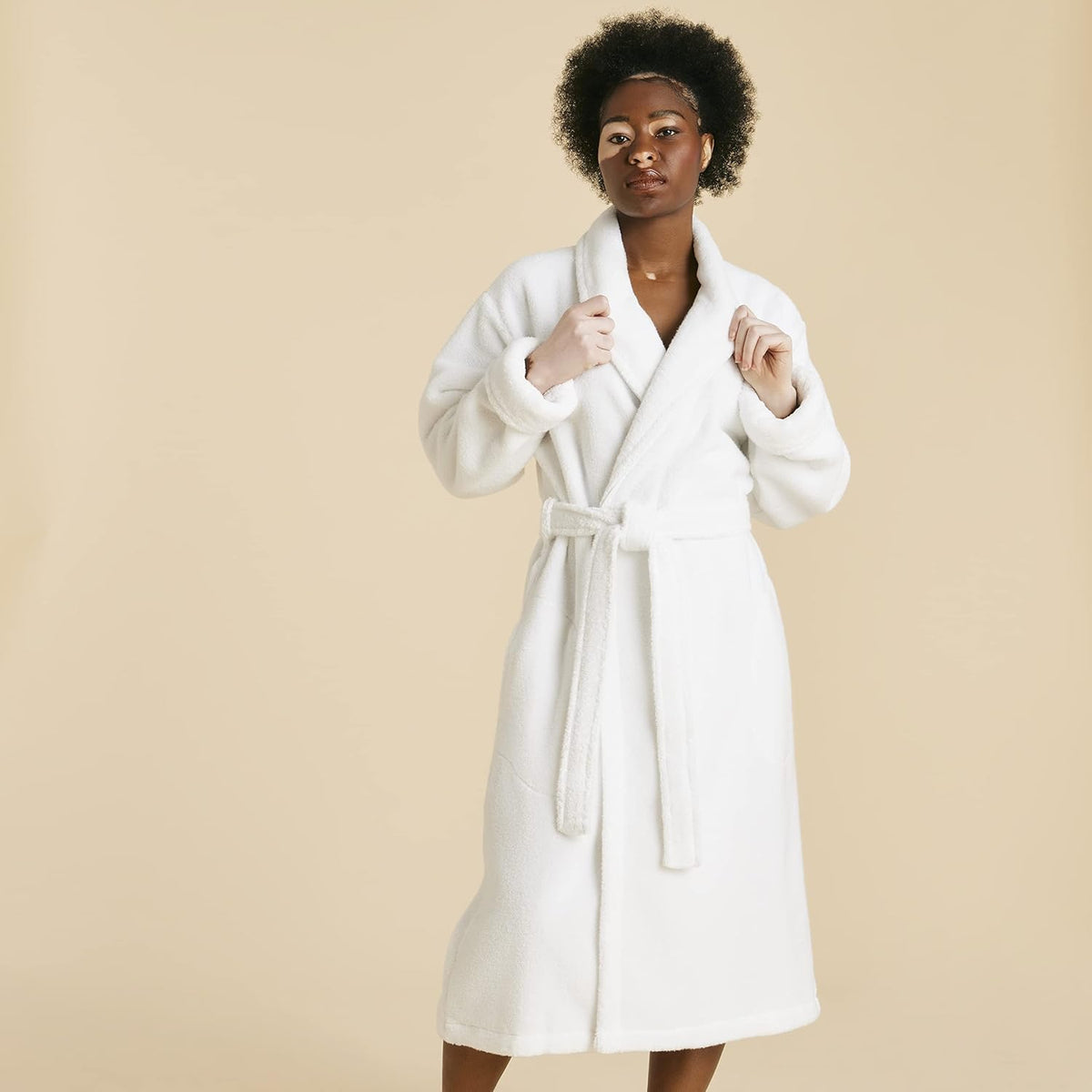 Luxury Cotton Bath Robe, OEKO-TEX Certified, Plush & Machine Washable - Premium Turkish Plush Robes