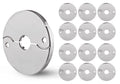 1/2 in. IPS Floor and Ceiling Split Flange Escutcheon for Steel Pipes, Chrome Plated (Pack of 12)
