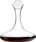 Large Wine Decanter | Hand-Crafted in Europe | 66 FL Oz | Crystal Ground Stopper | Wide Base for Optimal Aeration