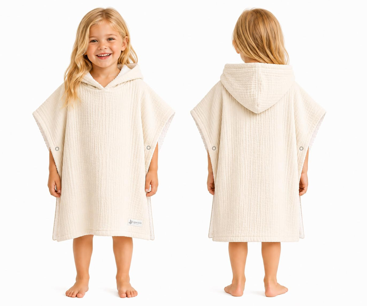 Hooded Poncho Towel for Babies, Kids, and Toddlers - Versatile Swim and Bath Coverup for Beach and Pool Fun