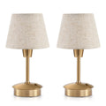 2 Pack Small Rechargeable Cordless Table Lamp for Restaurant Bar