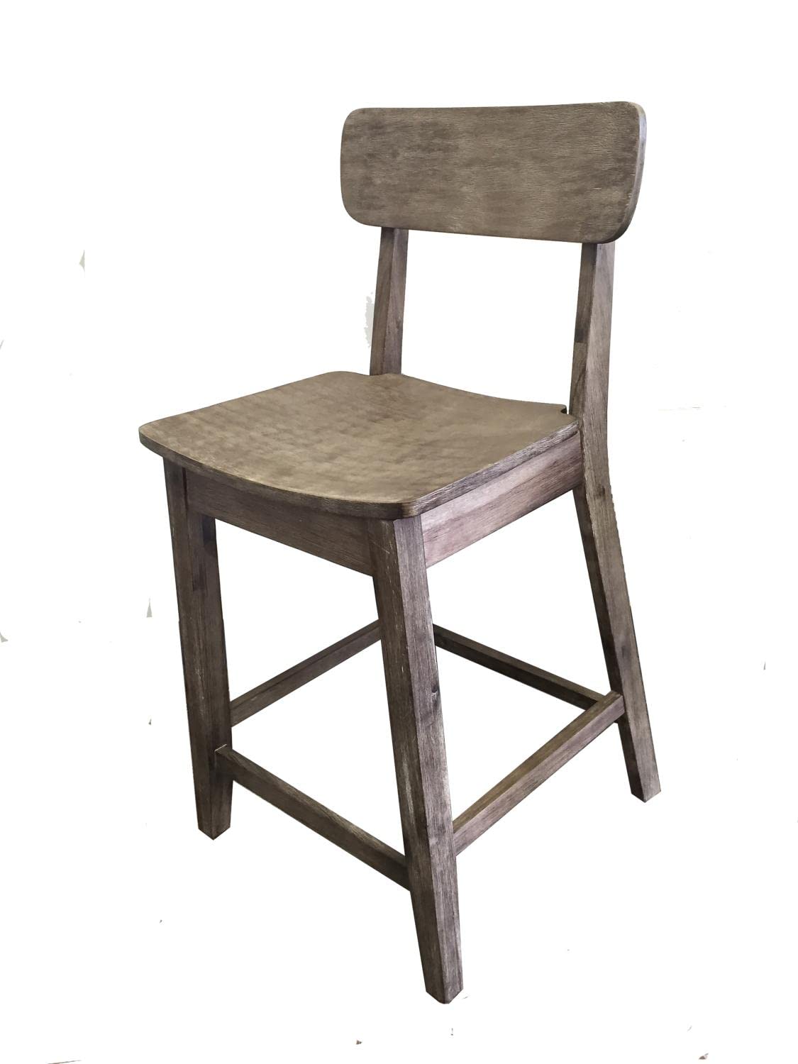 Inspired Bertoia Style Torino Counter Height Stool - Barnwood Wire-Brush