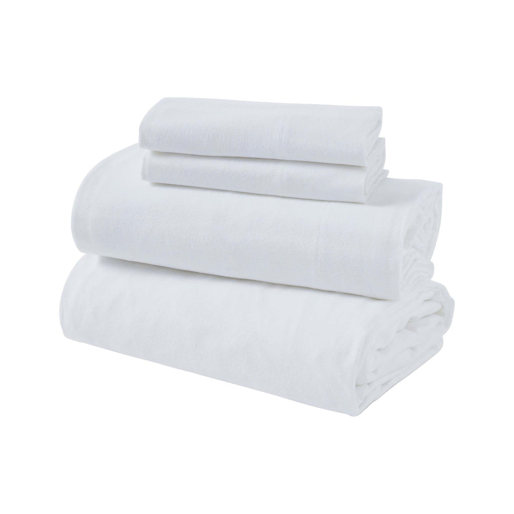 Flannel Brushed Cotton Bed Sheet Set, Soft, Warm Bedding, Modern Solid Sheets, Bedroom Decor, 1 Flat Sheet, 1 Elastic