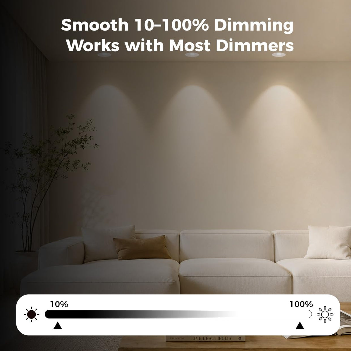 3 Inch 5CCT LED Pinhole Recessed Spotlight Lights with J-Box