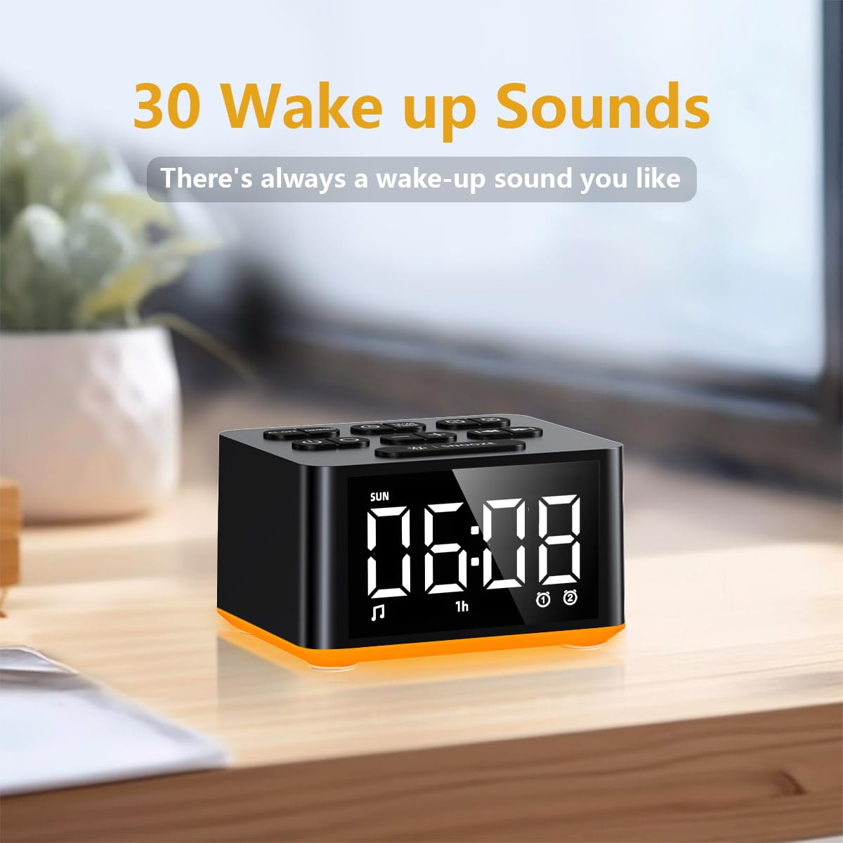 3-in-1 Sound Machine White Noise Machine Dual Alarms 12 Color Night Lights 30 15 Wake Up Sounds 32 Volume for Baby