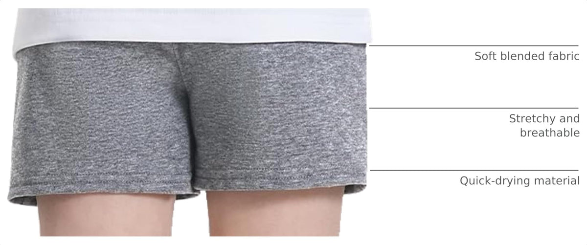 3 Pack Toddler Boys Shorts French Terry Pull-on Knit Short with Pocket Black+Light Gray+Dark Gray