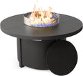 48" Round Propane Fire Pit Table with Lid