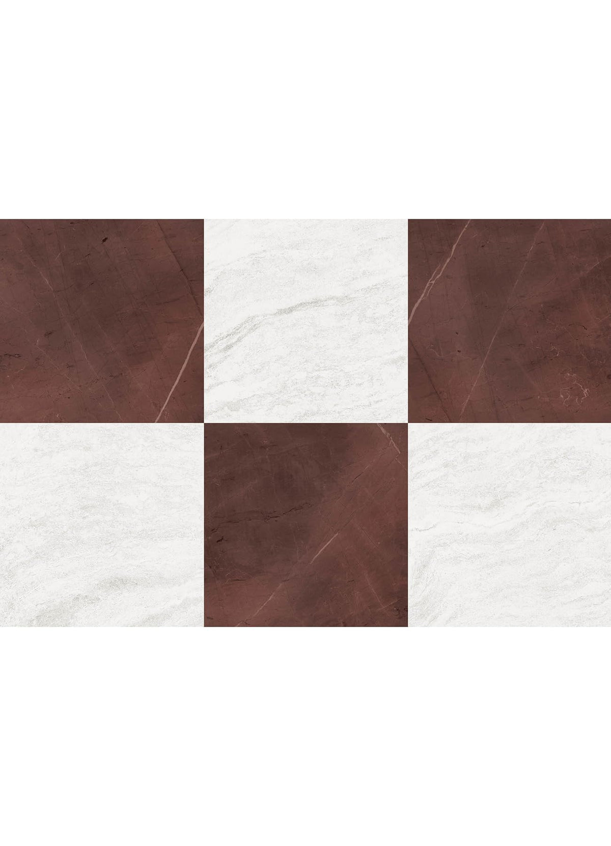 X Chris Loves Julia Bonneville Oxblood Peel and Stick Floor Tiles, FP6333