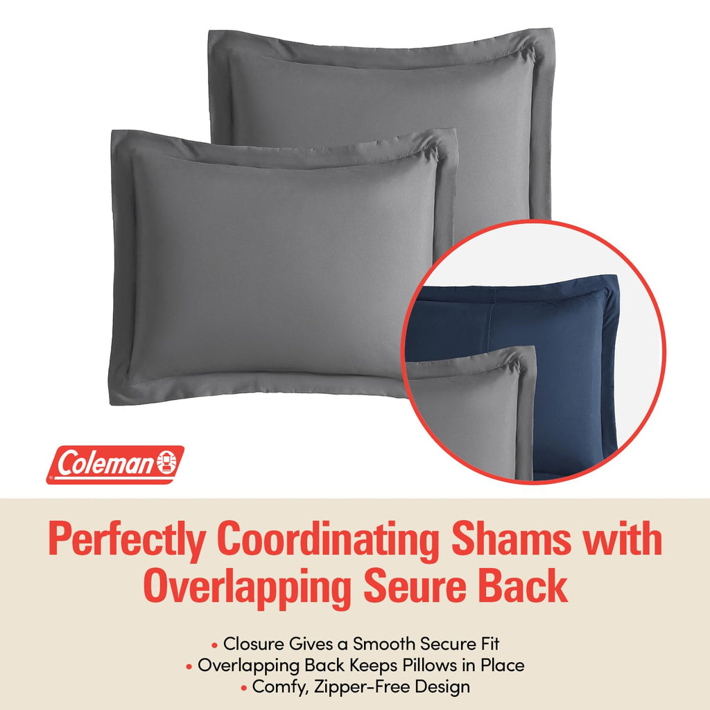 Comforter Set Reversible Bed-in-a-Bag- Double-Sided Color Options, All-Season Comforter + Shams + Sheets
