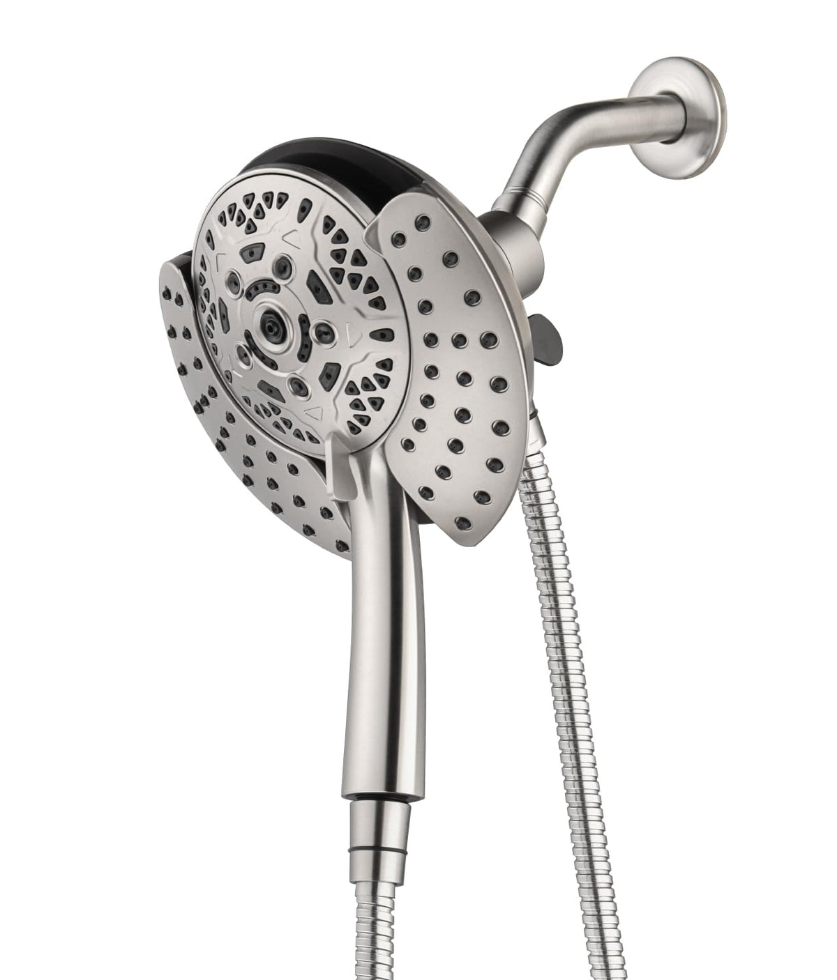 2 in 1 Shower Head with Handheld Combo High Pressure Nickel 1.8 GPM