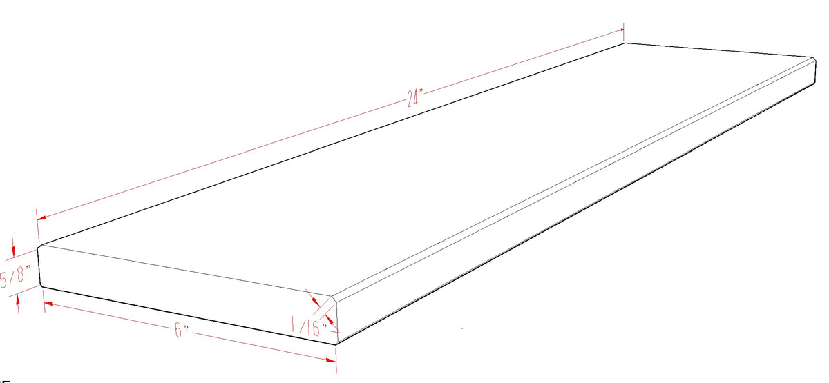 Crema Marfil Engineered Marble Door Floor Threshold Saddle Polished, for Shower Curb, Bathroom Vanity Backsplash