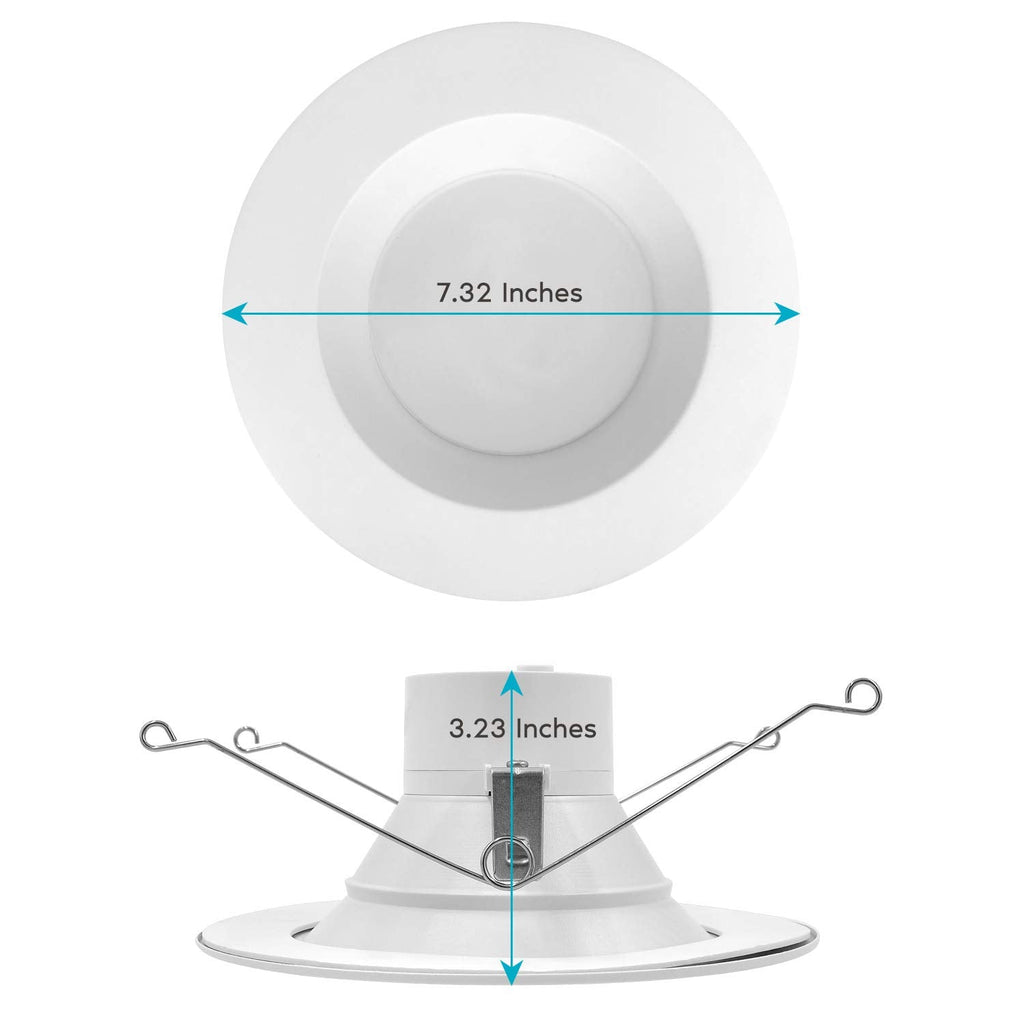 5/6 Inch LED Recessed Retrofit Downlight, 14W=90W, 1100LM (16 Pack)