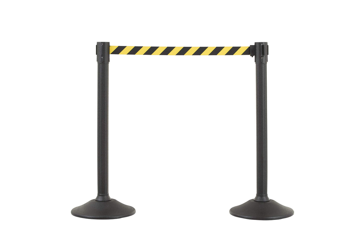 Sentry Stanchion - 6.5' Retractable Chevron Belt (2-Pack)