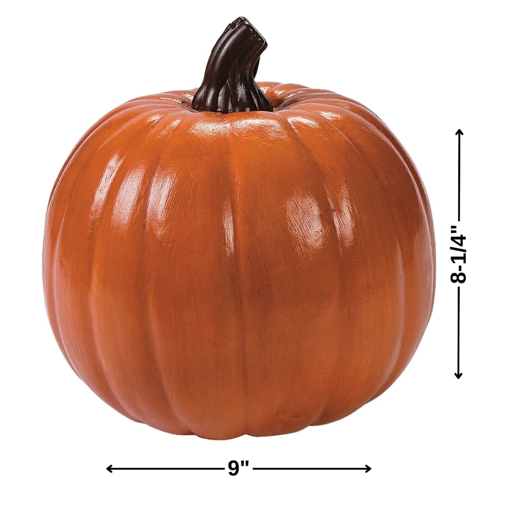 Large Foam Pumpkin Decor, 9" x 8.25"