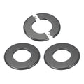 Wall Split Flange 2.52"/64mm, 3Pcs ABS Round Self-Adhesive Escutcheon Plate Cover Buckle for Water Pipe Faucet