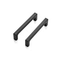 Matte Black Square & Solid Cabinet Handles,3-3/4 Inch,25 Pack
