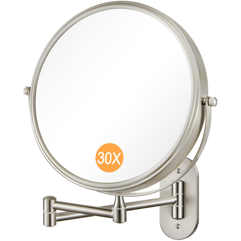 Wall Mounted Makeup Mirror, 8 Inch Double-Sided Magnifying Mirror