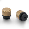10 Pack Kitchen Cabinet Knobs Matte Black and Champagne Bronze Cabinet Knobs Black Knurled Drawer Knobs Kitchen