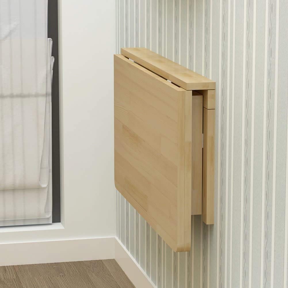 Wall Mounted Folding Table for Laundry Room, Wall Mounted Fold Down Desk for Small Saving Spaces, Kids Floating Desk