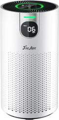 Air Purifiers for Home Large Room Covers up to 1800Ft², VisionAir 20dB Sleep Mode for Bedroom, with Real-Time AQI & PM2.5 Display,360°Intake&Outlet Air Cleaner Pet-Friendly HEPA,HAP606,White