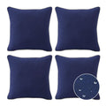 Decorative Outdoor Water Repellent Throw Pillows with Inserts, Set of 4, 18" x18" Pillows, Backyard, Bed, Couch, and