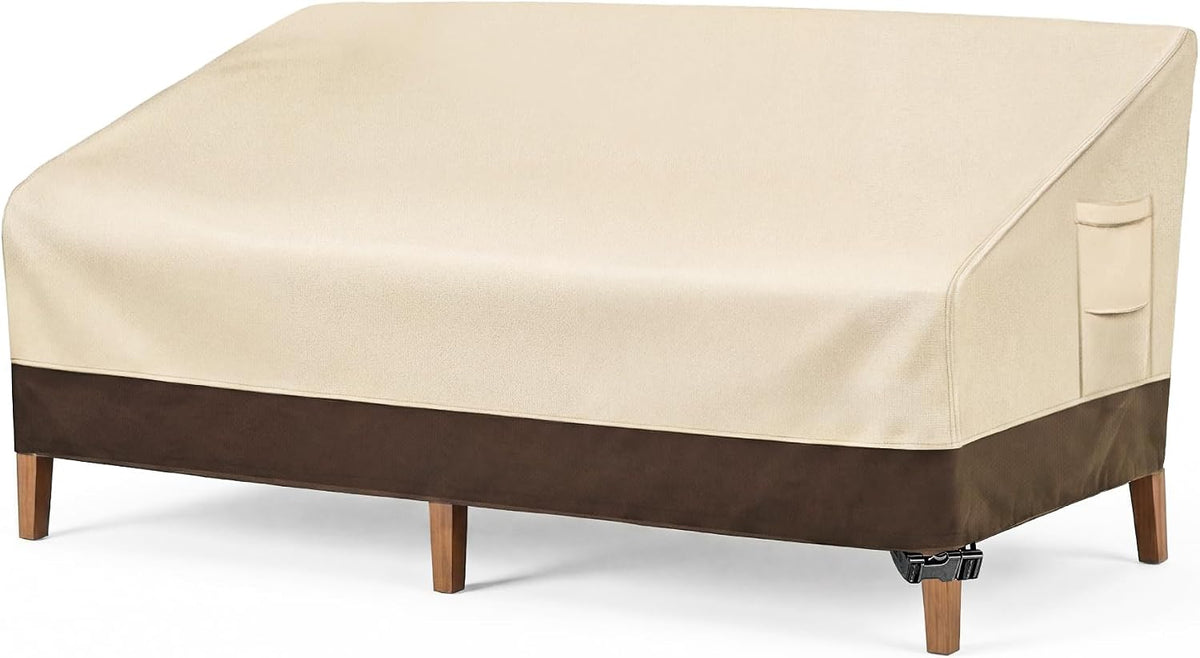 Patio Sofa Cover 3-Seater & Outdoor Couch Cover Waterproof | Heavy Duty 600D Oxford Patio Outdoor Furniture Covers