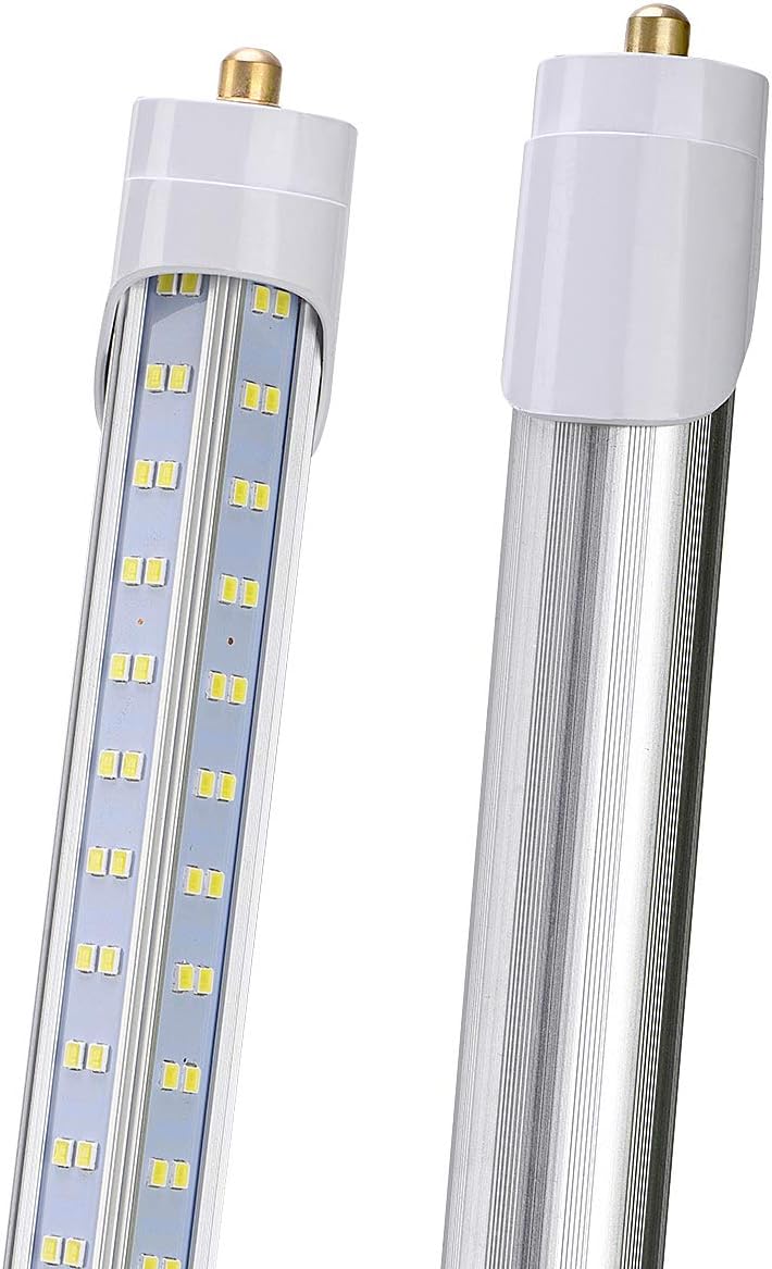(Pack of 10 8 Foot LED Bulbs,150W 18800lm 6000K, Super Bright, T8 T10 T12 LED Tube Lights, FA8 Single Pin LED Lights