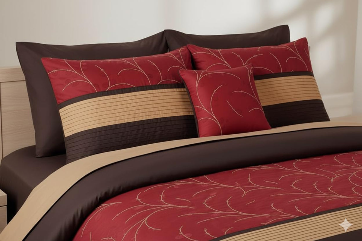 8PC Comforter Set:, Atlantis Nature Inspired Colors, Lavishing Embroidered Comforters