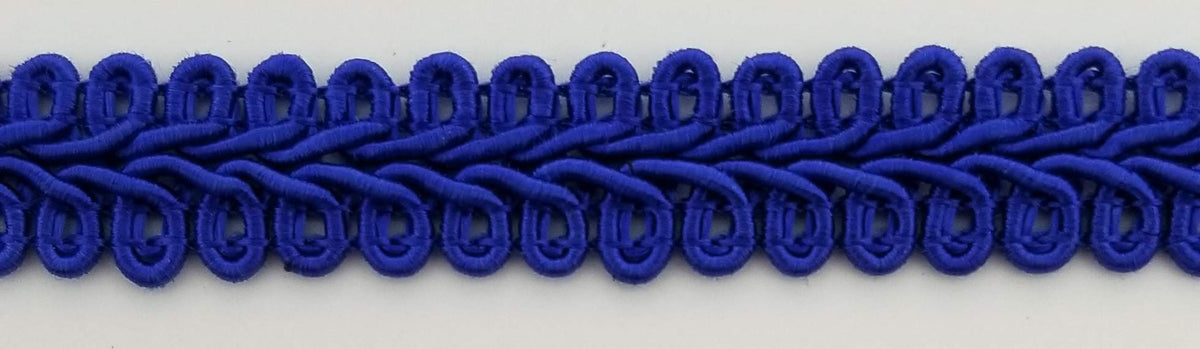 1/2" Chinese French Braid Gimp Trimming - 10 Continuous Yards - Many Colors! (Royal)
