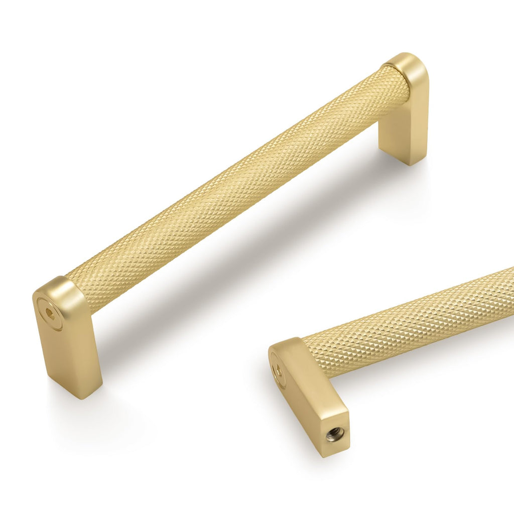 10 Pack 5 Inch Brushed Brass Kitchen Cabinet Handles