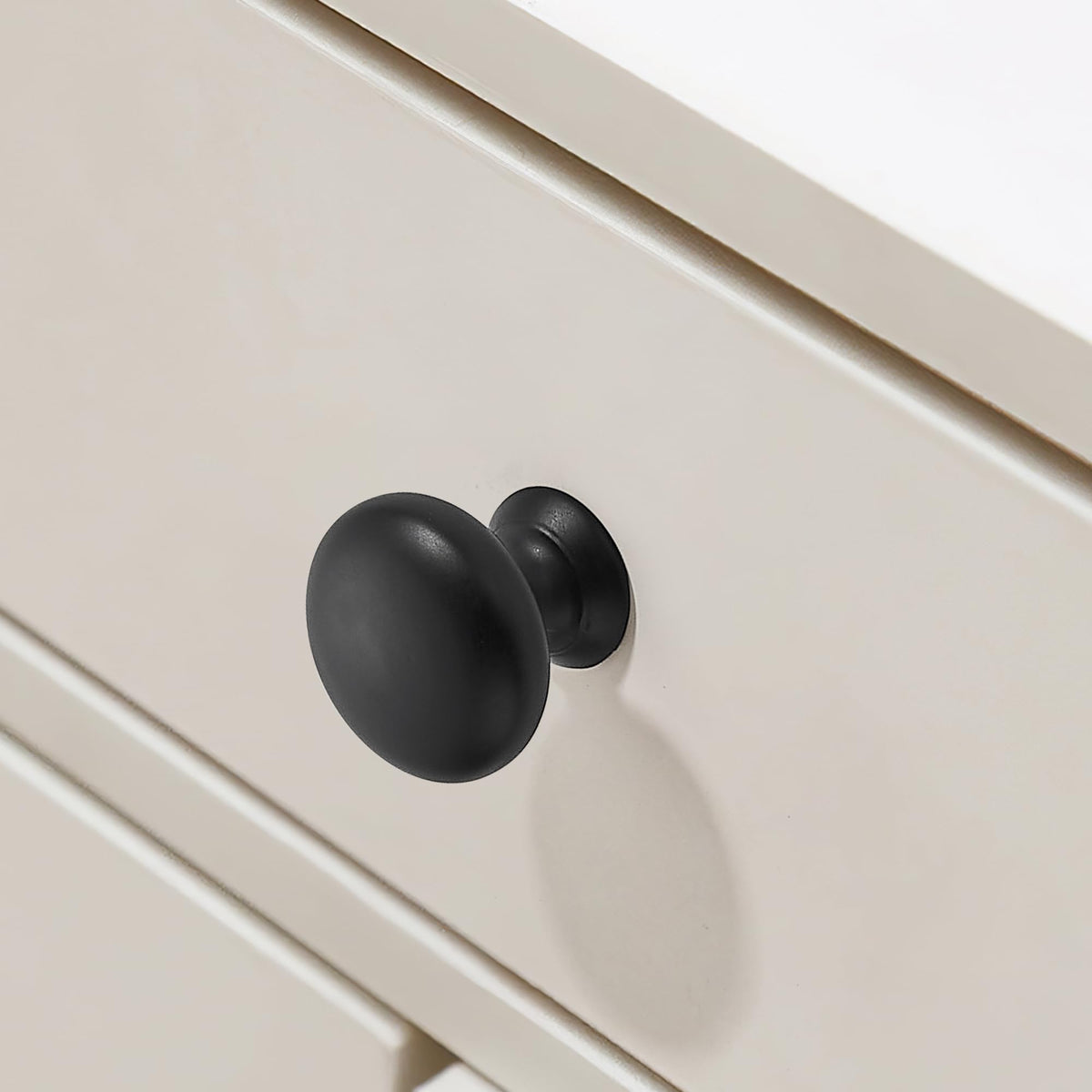 10 Pack Cabinet Knob- Matte Blcak Furniture Hardware Handles Cabinets Bedroom Dresser Wardrobe Cabinet Pulls