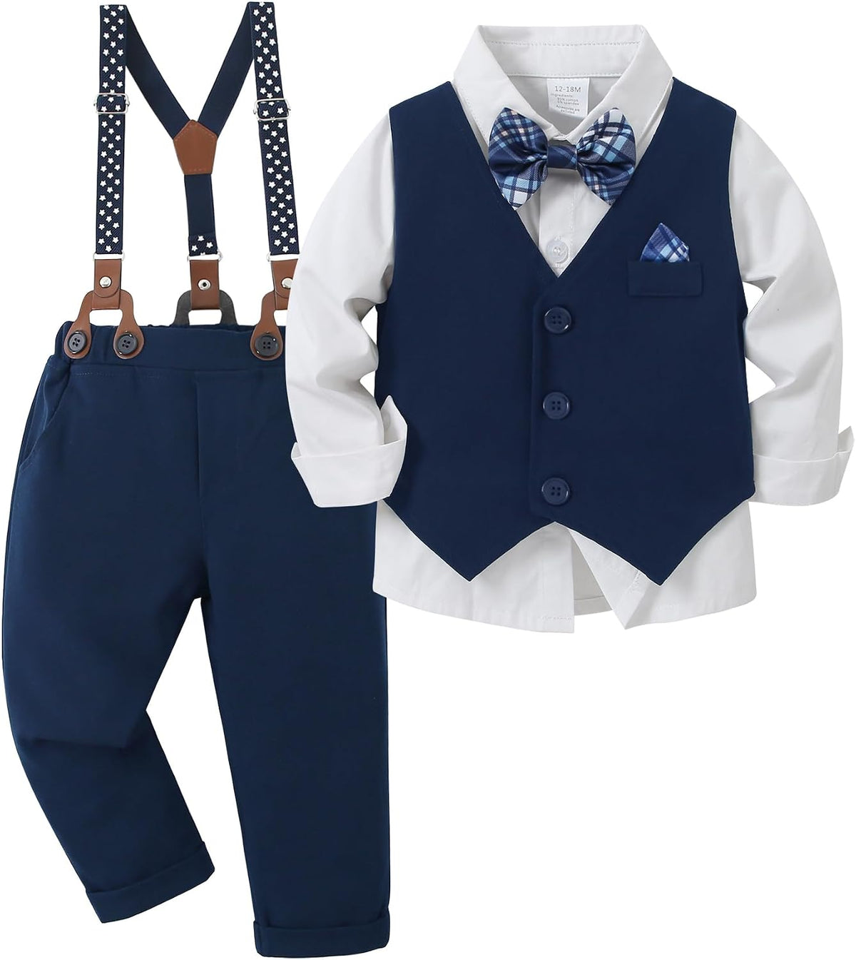 Toddler Boys Suit Dress Clothes Wedding Formal Outfits Set