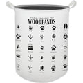 Kids Laundry Basket, Animal Tracks of the Woodlands Laundry Basket Hamper Waterproof Collapsible Storage Bin