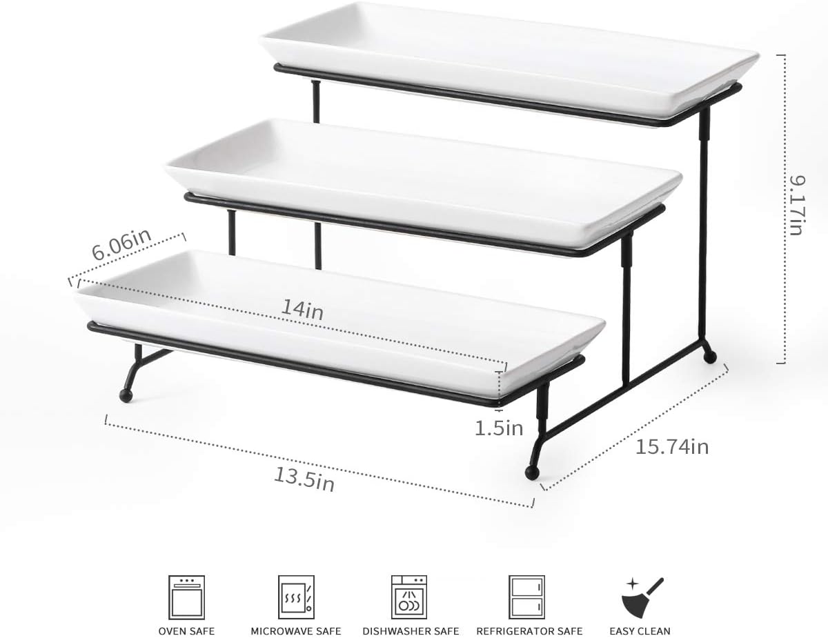 3 Tier Serving Stand, Serving Dishes for Entertaining