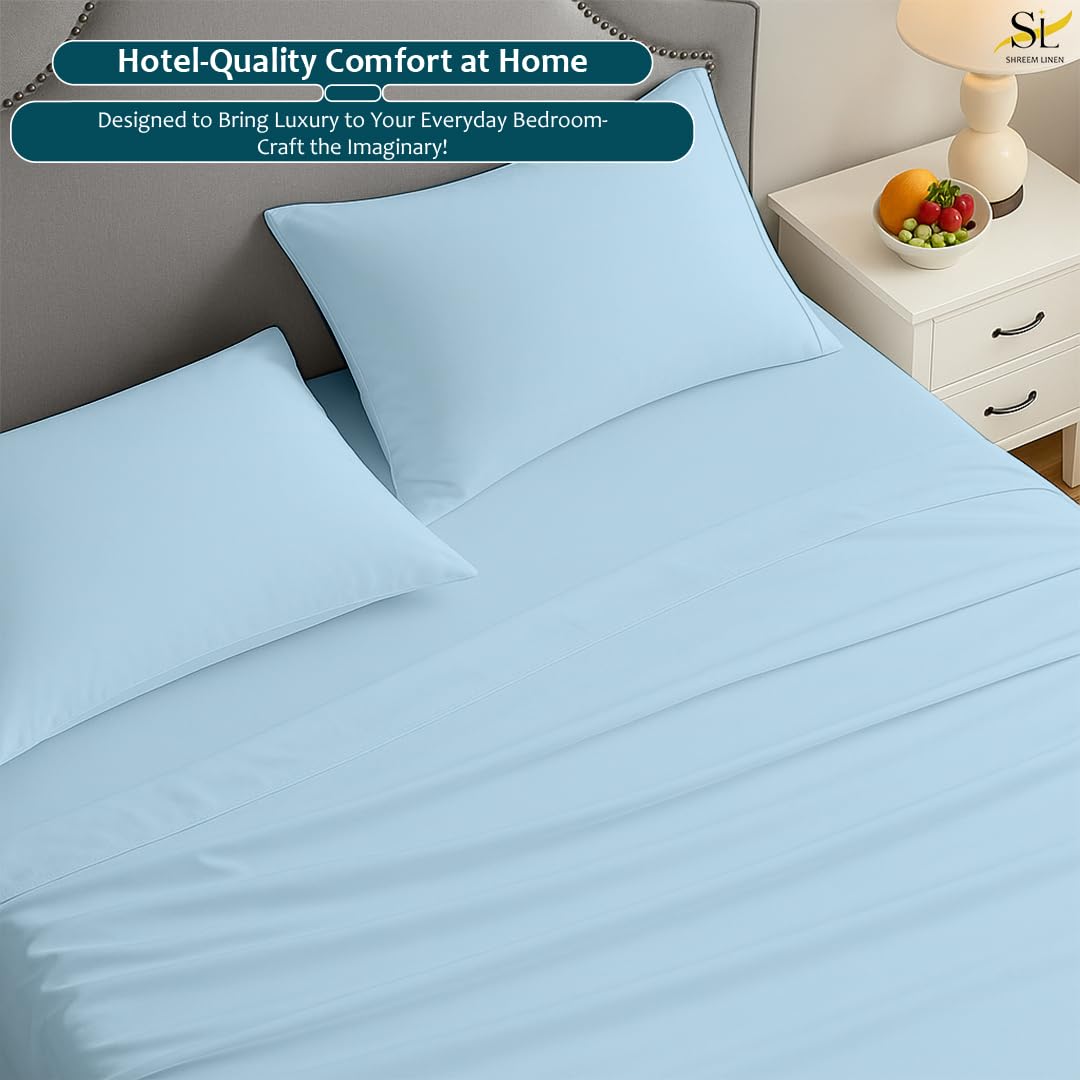 Sheet Set - 4 Piece Ultra Soft Brushed Microfiber Bed Sheets - 15" Deep Pockets, Wrinkle-Free & Breathable for