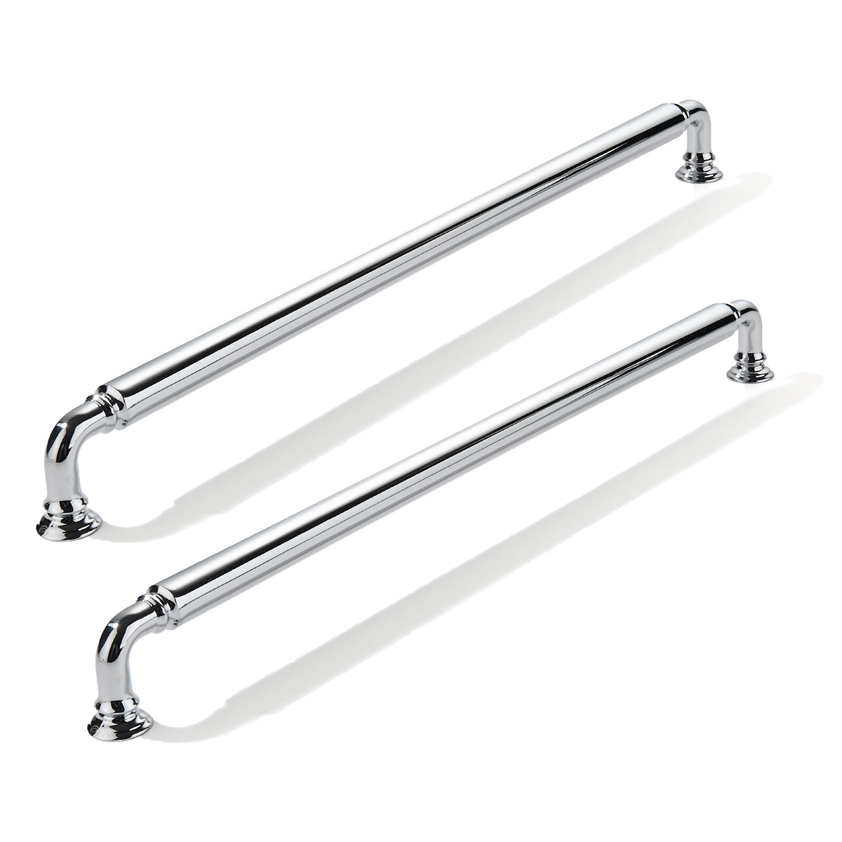 2 Pack 12 Inch Hole Center Vibrant Polished Chrome Cabinet pulls Heavy-Duty Solid Cabinet Handle Hardware Suitable