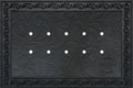 Outdoor Rubber Doormat Tray Floral Design