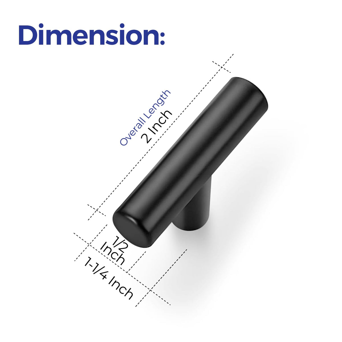 Matte Black Cabinet Pulls Cabinet Handles Single Hole 15 Pack
