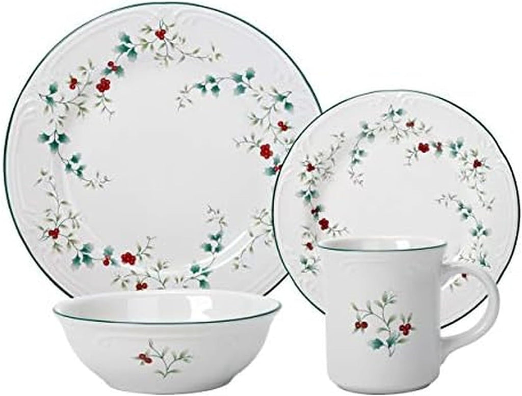 Winterberry Piece Dinnerware Set, Service for 4