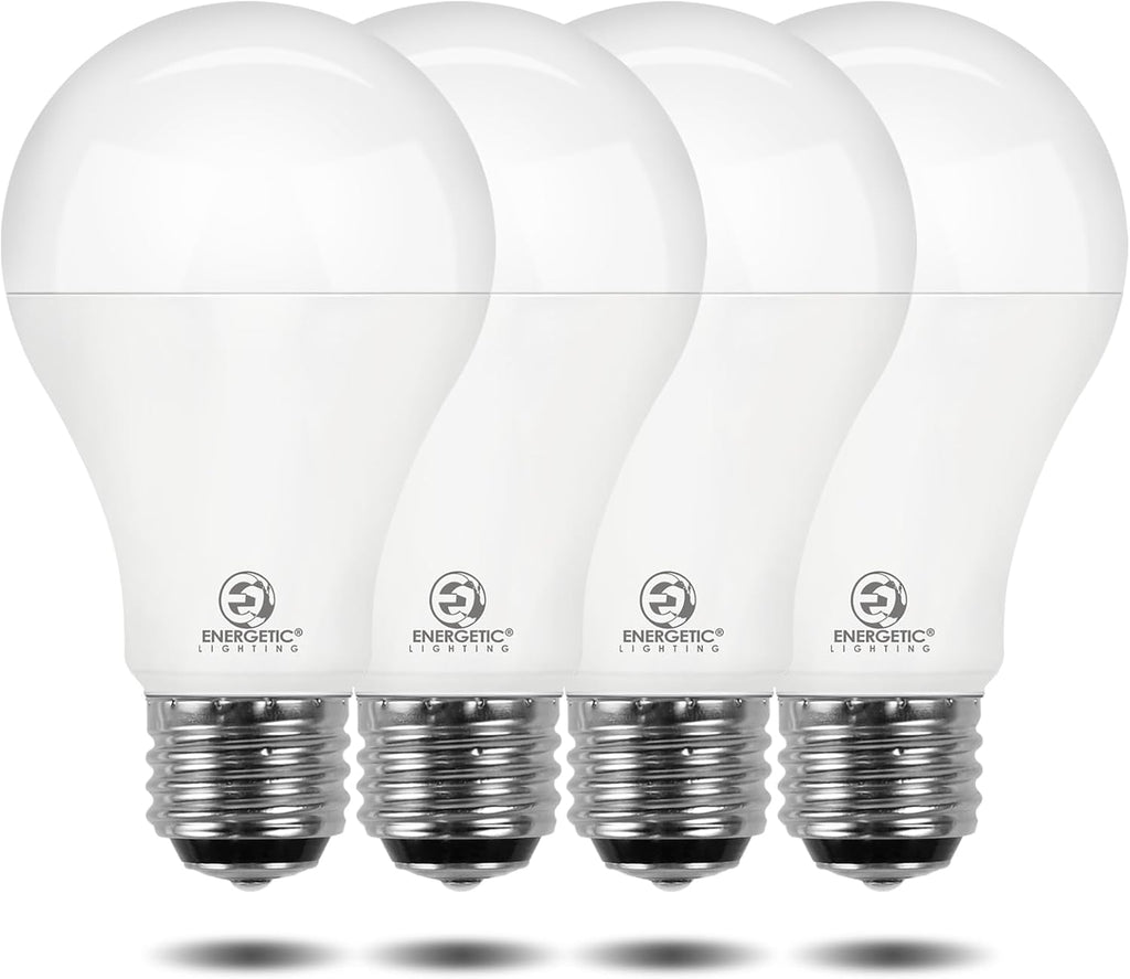 Energetic 3-Way A21 LED Light Bulb 50/100/150W Eq, 5000K Daylight, 4-Pack