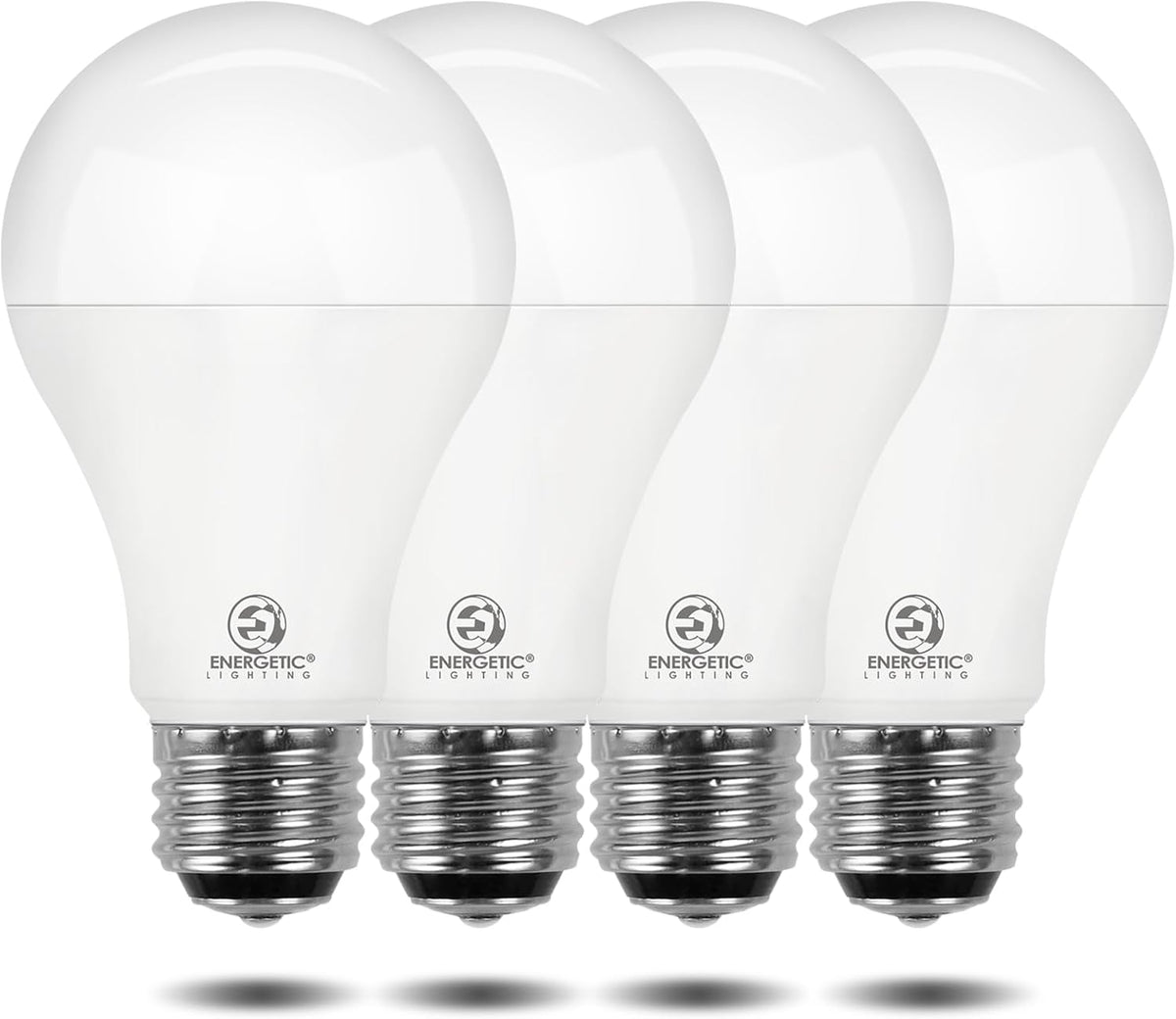Energetic 3-Way A21 LED Light Bulb 50/100/150W Eq, 5000K Daylight, 4-Pack