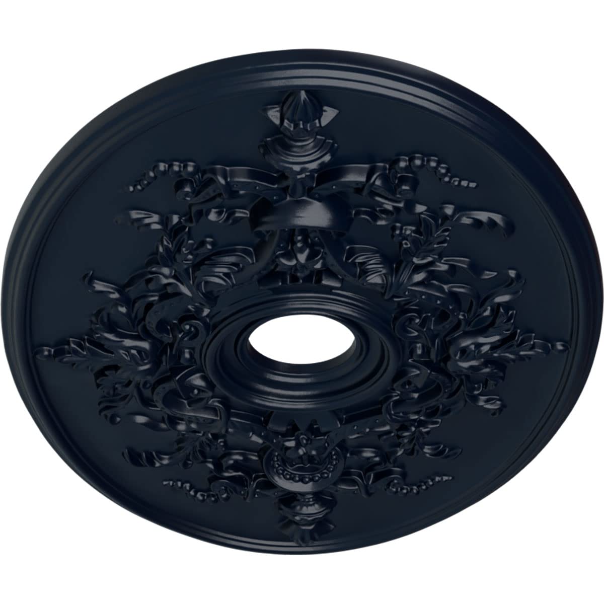30-3/4 x 21/14 x 3-7/8 x 1-5/8 Alexa Ceiling Medallion, Midnight Dream