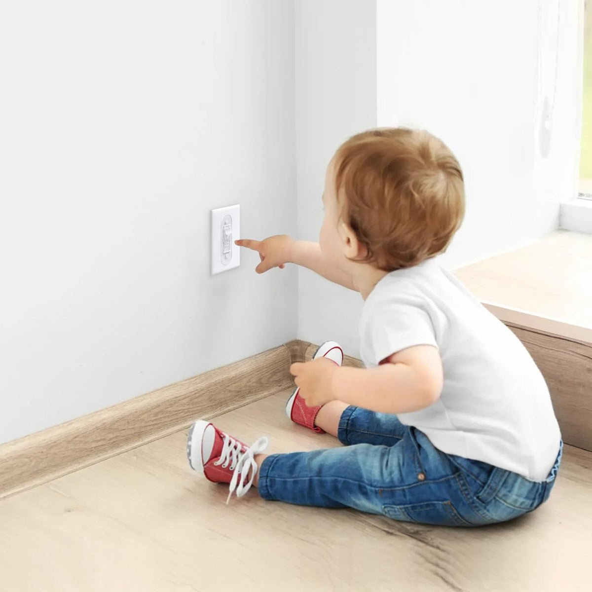 Wall Switch Guard, Childproof Light Switch Cover Guard | Toggle Style | Light Switch Protection | Lock Toggle Switch