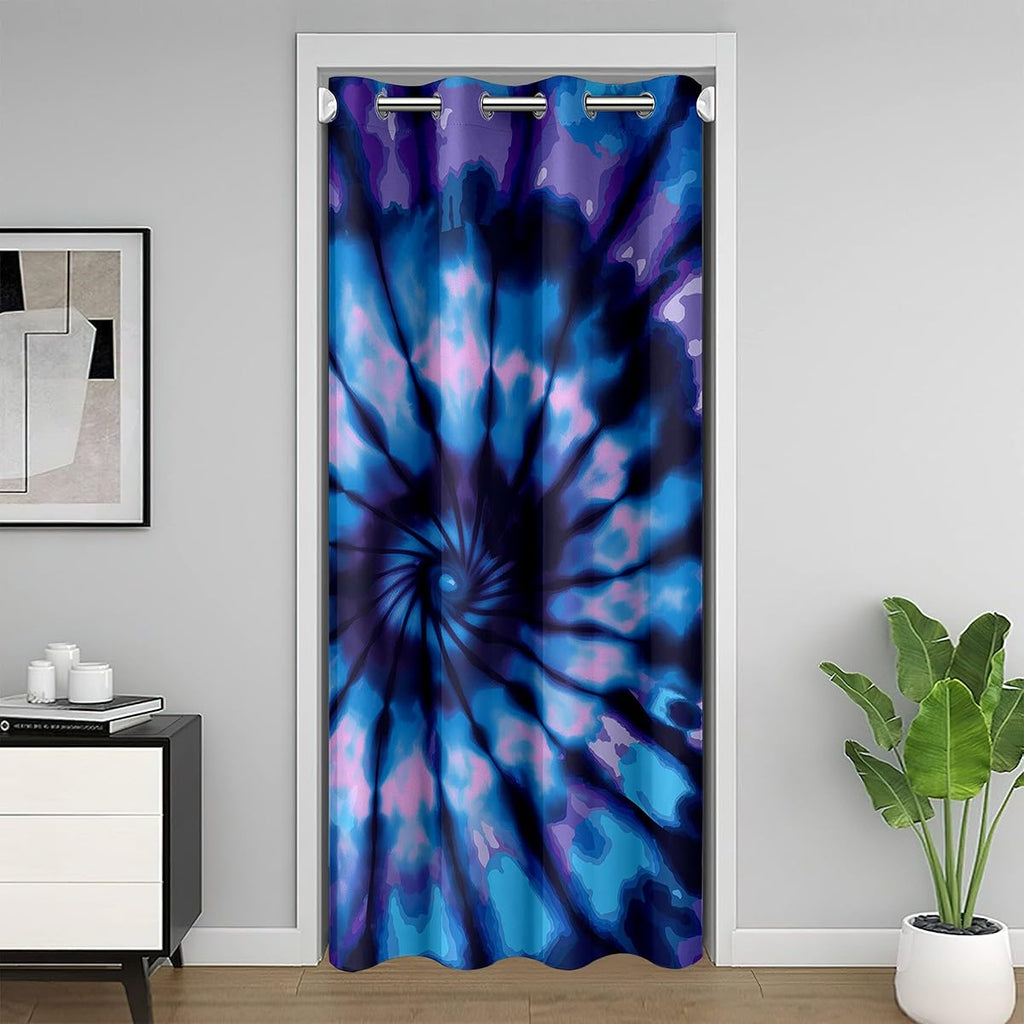 Boho Bohemian Gypsy Curtain, 1 Panel 34Wx80L inches, Grommet, Blackout, Velvet Fabric, Living Room & Bedroom
