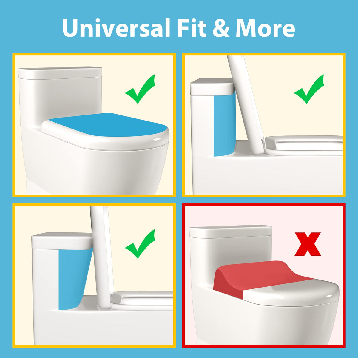 2 Pack Baby Toilet Lock for Child Safety, Toilet Seat Lock