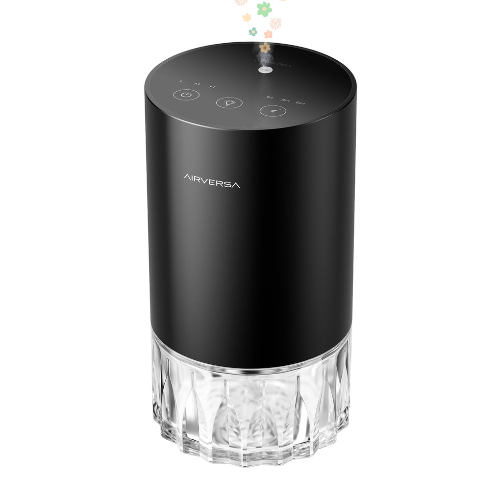 RD1 Waterless Diffuser for Essential Oil, Room, Black