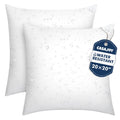 2 Pack 20x20 Outdoor Pillows, Water Resistant Throw Pillow Inserts