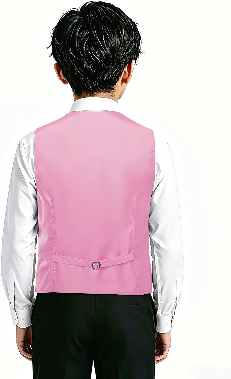 Boys Vest Solid Suit Vest for Boy 4 Buttons V Neck Formal Kids Vests Party