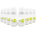 4 oz Anti Colic Baby Bottles w Slow Flow Nipples. 0-3M (Set of 8)