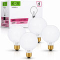 (4 Pack) G25 Incandescent Incandescent Light Bulb 2700K Soft Light, Decorative Globe Light Bulbs,E26 Medium Base